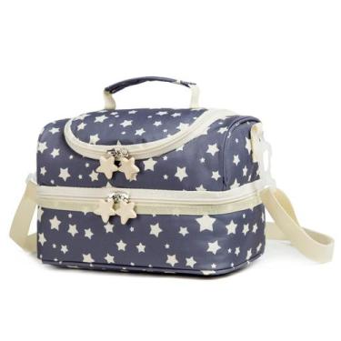 Imagem de Lancheira Life on track Kids com compartimento duplo Yellow Star