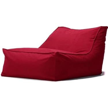 Imagem de Sxbcya Bea Bag Cadeiras Capa Para Adultos Ao Ar Livre Impermeável Oxford Chaise Louge Pufe Capa O Filler Garde Praia Acampamento Sofá-cama Puff Salo, Red, Empty cover