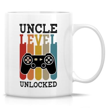 Imagem de Retreez Caneca engraçada do novo tio - Caneca Uncle Level Unlocked - 325 ml xícara de café ou chá de cerâmica - Presente hilário para tio jogador, tio jogador, irmão, família, esperando tio - Notícias