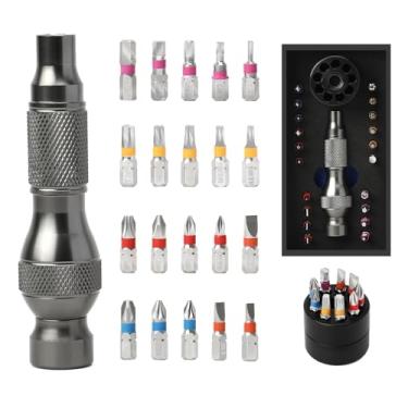 Imagem de DEPOTA Conjunto de chave de fenda magnética 22 em 1, kit de chaves de fenda para eletrônicos e pequenos eletrodomésticos, durável, antiderrapante, fácil de usar, ideal para conserto DIY, conjuntos de