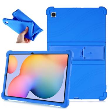 Imagem de Capa para Samsung Galaxy Tab S6 Lite 2024/2022/2020 de 10,4 polegadas, capa protetora de silicone ajustável à prova de choque para crianças para tablet Samsung Galaxy Tab S6 Lite 10,4 polegadas 2024
