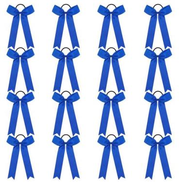 Imagem de Cheer Bows DEEKA Royal Blue 16 peças para meninas de estilo universitá