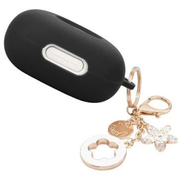 Imagem de Capa compatível com fones de ouvido Soundcore Sport X20, capa de silicone macio resistente a arranhões e choque com acessórios de chaveiro brilhante, capa protetora para Soundcore Sport X20 da Anker