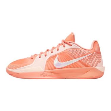 Imagem de Nike Tênis de basquete Sabrina 2 (FQ2174-801, ágata damasco/coral lavado/azul-petróleo lavado/osso claro), Ágata damasco/coral lavado/azul-petróleo lavado/osso claro, 9.5