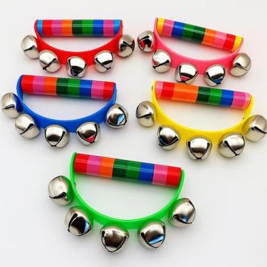 Imagem de Brinquedo Chocalho Guizos Instrumento Musical Madeira Colors - Toy Mix