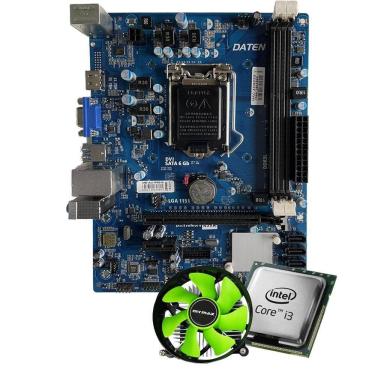Imagem de Kit Upgrade Placa Mãe H110 Intel Core I3-7100 E Cooler