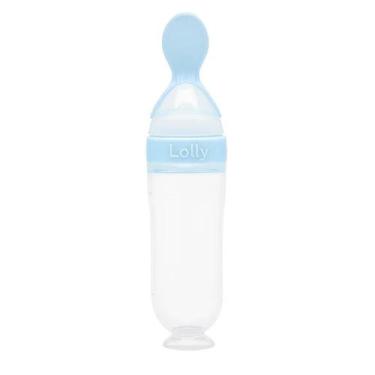 Imagem de Alimentador Infantil Lolly Com Colher Dosadora Azul