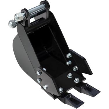 Imagem de Mini balde de escavadeira, balde de escavação estreito de 200 mm, furo de 90 mm/3,54 pol, diâmetro 25 mm/acessórios de retroescavadeira, para mini escavadeiras