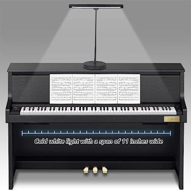 Imagem de Vshinic Luz de música de piano de 18 LEDs com suporte ajustável para piano de cauda, músico, leitura de livros, artesanato