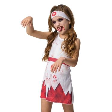 Imagem de Fantasia Halloween Infantil Enfermeira Zumbi ou Médico Zumbi