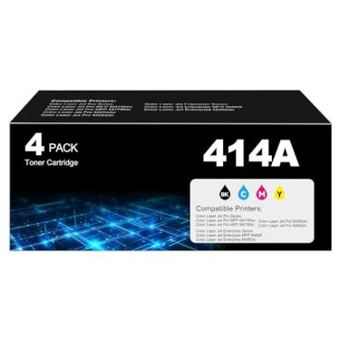 Imagem de Cartuchos de toner 414A compatíveis com MFP M479fdw para HP 414A 414X Toner compatível com Color Laser Jet Pro MFP M479fdw MFP M479fdn M454dw M454dn MFP M480f M455dn impressora, W2020A W2020X (414A