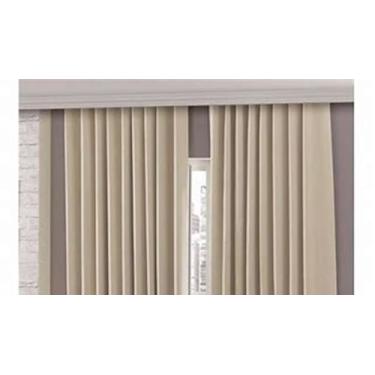 Imagem de Cortina BlaCortina Blackout,100% Corta Luz, Trilho Suíço MINI Dupla Face, 2,80m x 1,50m, PVC (Bege)
