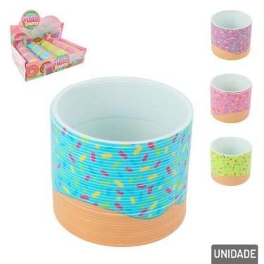 Imagem de Mola Maluca Donuts Sortida Lembrancinha Festa Colorida - Ark Toys