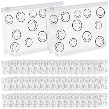 Imagem de Sacos de maquiagem Silkfly Clear Bulk Cosmetic Waterproof 50 unidades