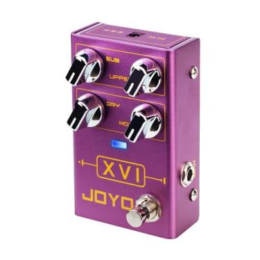 Imagem de Pedal Octave Effect JOYO R-13 XVI com guitarra elétrica MOD Effects