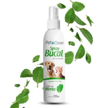 Imagem de Spray Bucal Para Pets Contra Mau Hálito Cães e Gatos 120ML - Genérico,