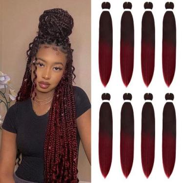Imagem de Braiding Hair Fairise, pré-esticado, pacote com 8, 110 g, 36 cm, 1B