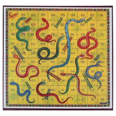 Imagem de Jogo de tabuleiro YUROZAC Classic Snakes and Ladders Kids 3+ Years