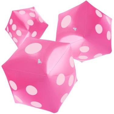 Imagem de Dados infláveis Blulu Jumbo Giant PVC de 30 cm para jogos e festas na 