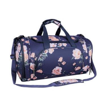 Imagem de Bolsa de ginástica MOSISO Sports Duffel Peony com compartimento para s