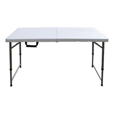 Imagem de Mesa Dobrável Importway 61x127cm Vira Maleta Camping Portátil Compacta