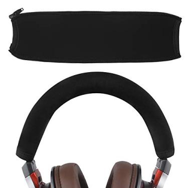 Imagem de Geekria Flex Fabric Headband Cover Compatible with ATH-MSR7, ATH-MSR7NC, ATH-MSR7BK, ATH-MSR7GM Headphones, Replacement Repair Part, Easy DIY Installation (Black)