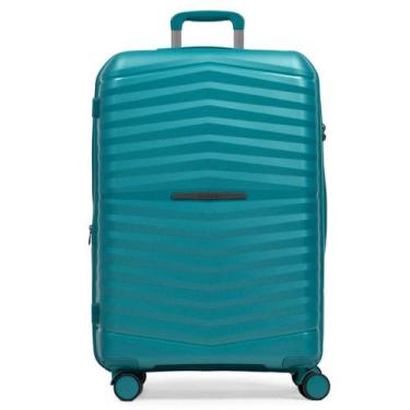 Imagem de Mala Grande de Polipropileno 4 Rodas Hong Kong Verde - Bagaggio, G