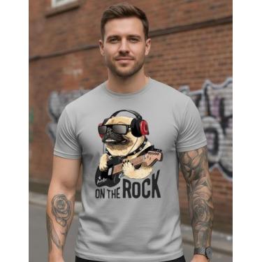 Imagem de Camiseta Estampada Pug Cachorro Camisa Básica Em Algodão Malha Premium