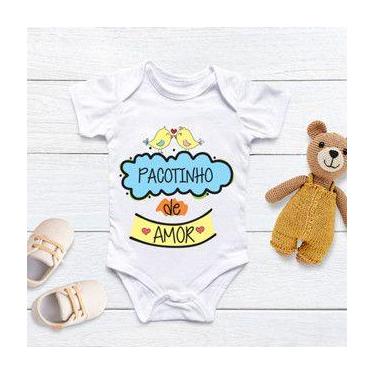 Imagem de Body Personalizado Bebê Pacotinho de Amor - Baby da Moda