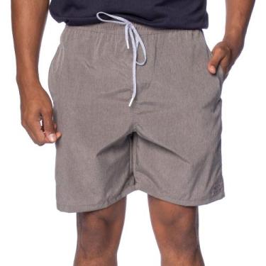 Imagem de Short Masculino Nicoboco Estampa Lisa Cinza Mescla Escuro, Cinza escur