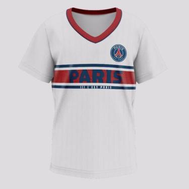 Imagem de Camisa PSG Wit Infantil Branca - Braziline, 2 ANOS
