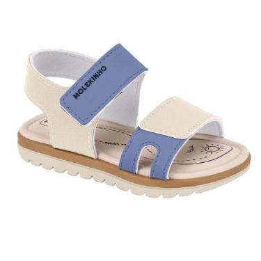 Imagem de Sandalia molekinho napa floter ref 2650.203.13958 bebes, Branco, Azul,