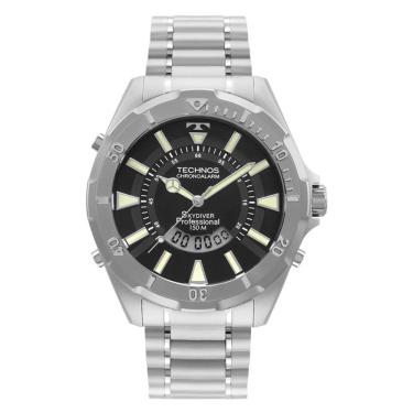 Imagem de Relógio Technos Masculino Ref: Wt205fy/1p Skydiver Anadigi Prateado