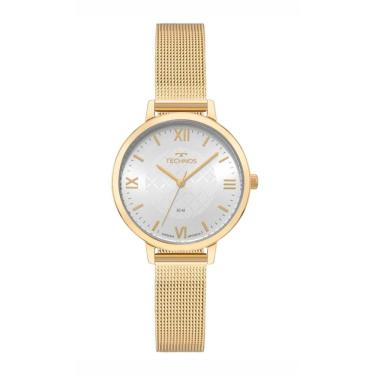 Imagem de Relógio Technos Feminino Ref: 2035ndb/1k Elegance Mesh Dourado