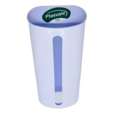 Imagem de Porta Sacola Puxa Saco Parede Dispenser - Plástico - Plasvale, Branco