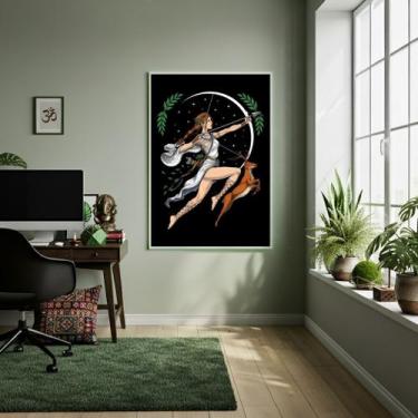 Imagem de Quadro Decorativo Arte Deusa Artemis - 70x50cm - Quadros On-line, Mold