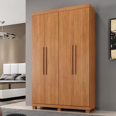 Imagem de Roupeiro Verona 4 Portas E 3 Gavetas Cinamomo