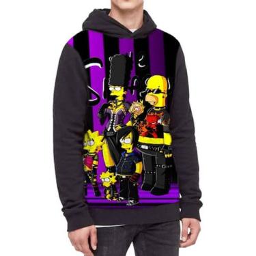 Imagem de Moletom Com Capuz The Simpsons Os Simpsons Ref:489 - smoke, Preto, GG