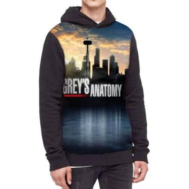 Imagem de Moletom Com Capuz Grey's Anatomy Ref:666 - smoke, Preto, M