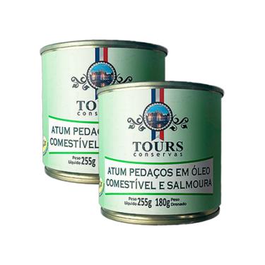 Imagem de Kit 2X: Atum Pedaços em Óleo Tours 255g