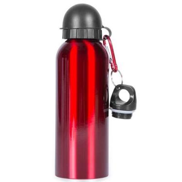 Imagem de Garrafa Squeeze Alumínio 500ml Com Chaveiro Mosquetão - Plena Mix, Ver