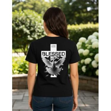 Imagem de Camiseta Feminina Tshirt Gospel Cristã Religião Fé Blusinha - Religião