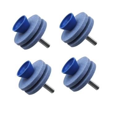 Imagem de Afiador de lâminas para cortador de grama, kit de broca de afiar lâmina, kit de ferramentas de faca para furadeira elétrica de ferramentas de jardim, afiador de lâmina durável, afiador de lâminas para