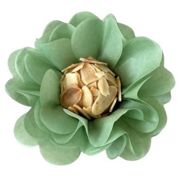 Imagem de 50 Forminhas Flor Doces Finos Super Volume em Papel Especial Tons Verdes (verde oliva)