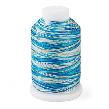 Imagem de Cordão encerado de poliéster redondo de 250 metros de 0,5 mm, cor gradiente, corda de macramê encerado em 3 camadas para pulseira da amizade, fabricação de joias, costura de couro