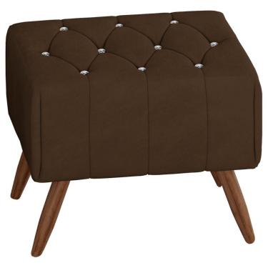 Imagem de Puff Puf Para Sala Pes Madeira Trit Veludo Sl 942 Peer Sl 942