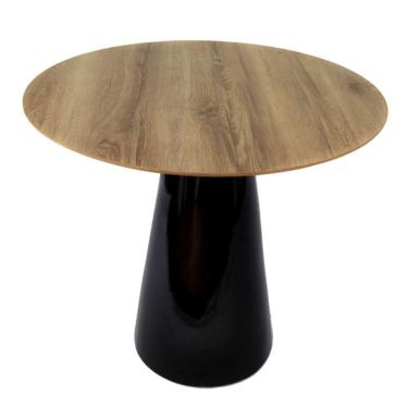 Imagem de Mesa De Jantar Cone 80 Cm Mezzo Castani Cor Preto