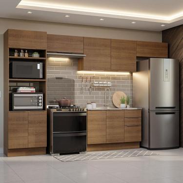 Imagem de Armário De Cozinha Completa 350cm Rustic Stella Madesa 01 Rustic