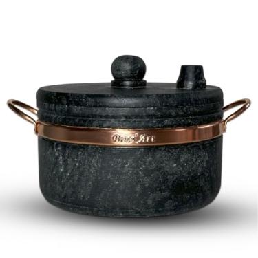 Imagem de Bras' Art, Panela de Pressão Que Não Explode de Pedra Sabão capacidade: 4 litros