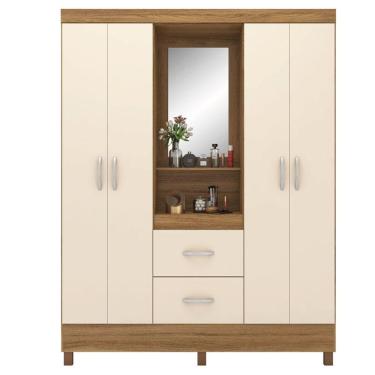 Imagem de Guarda Roupa Casal Capelinha Lord Amêndola Off White - Demóbile